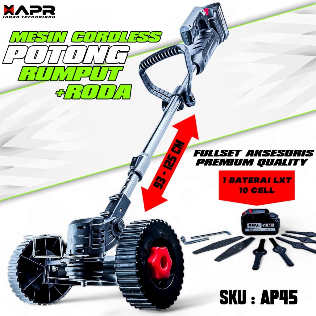 mesin pemotong rumput APR JAPAN GARANSI RESMI 3THN potong ranting kayu uchiha uciha baterai cordless