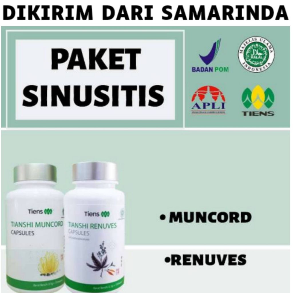 Tiens Samarinda | Paket Sinusitis Tiens | Obat Sinusitis | Muncord | Renuves | Tiens Original