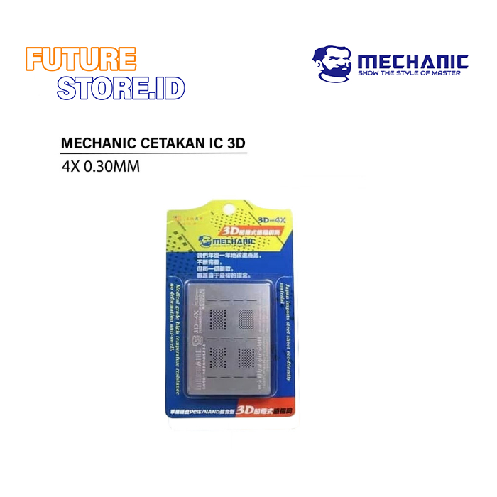 MECHANIC 4X CETAKAN IC 3D 0.30MM PCIE/NAND FOR IPHONE/IPAD ORIGINAL