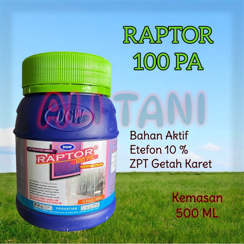 RAPTOR 100 PA Kemasan 500 GR ZPT Penambah Getah Karet