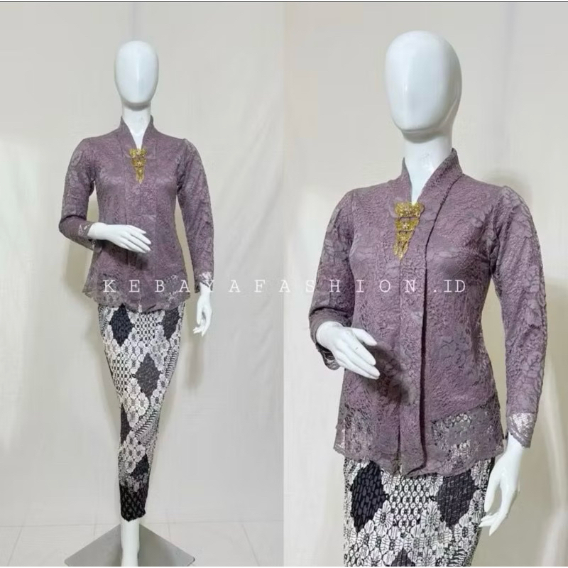 Kebaya modern kartini brukat pendek/kebaya brukat/kebaya kartini/kebaya pendek