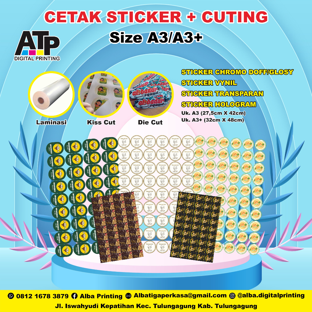 

Cetak A3 Sticker Chromo