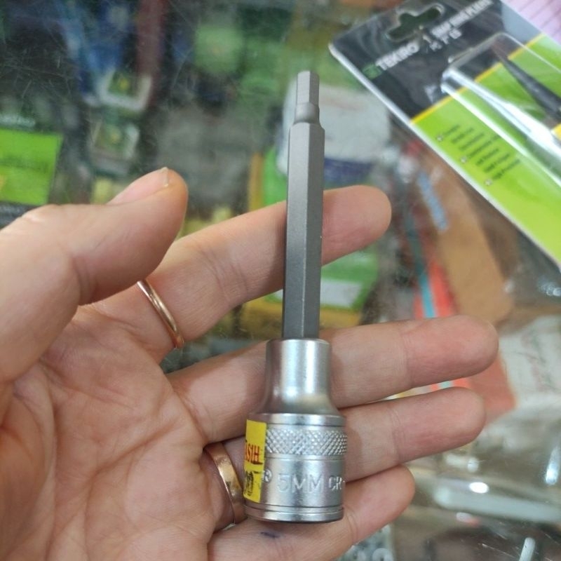 kunci sock L panjang 5mm tekiro/ kunci L sock 5mm tekiro / kunci sock L 5mm tekiro