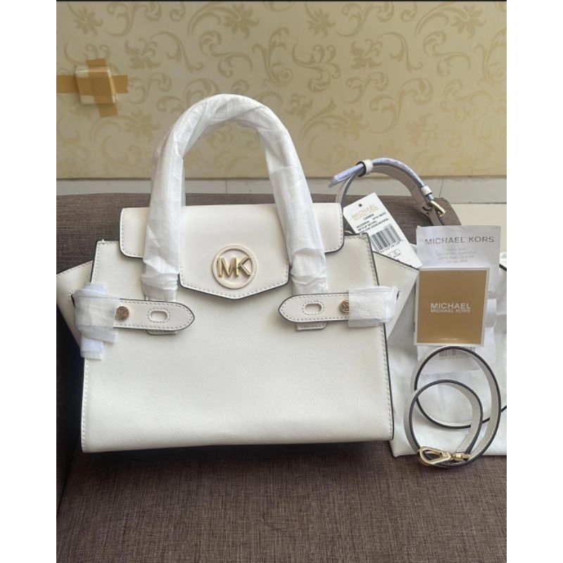 Tas Wanita Michael Kors Satchel White