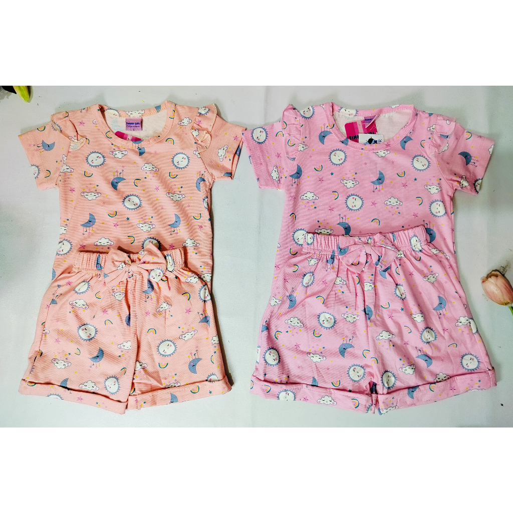 Setelan Timmy Girl's/ Setelan Anak Perempuan Usia 1 Tahun Ukuran S & L - 1911
