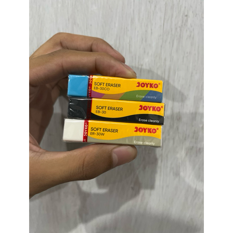 

PENGHAPUS JOYKO B30 Putih / Hitam / Warna | STIP | ERASER JOYKO Ukuran Tanggung