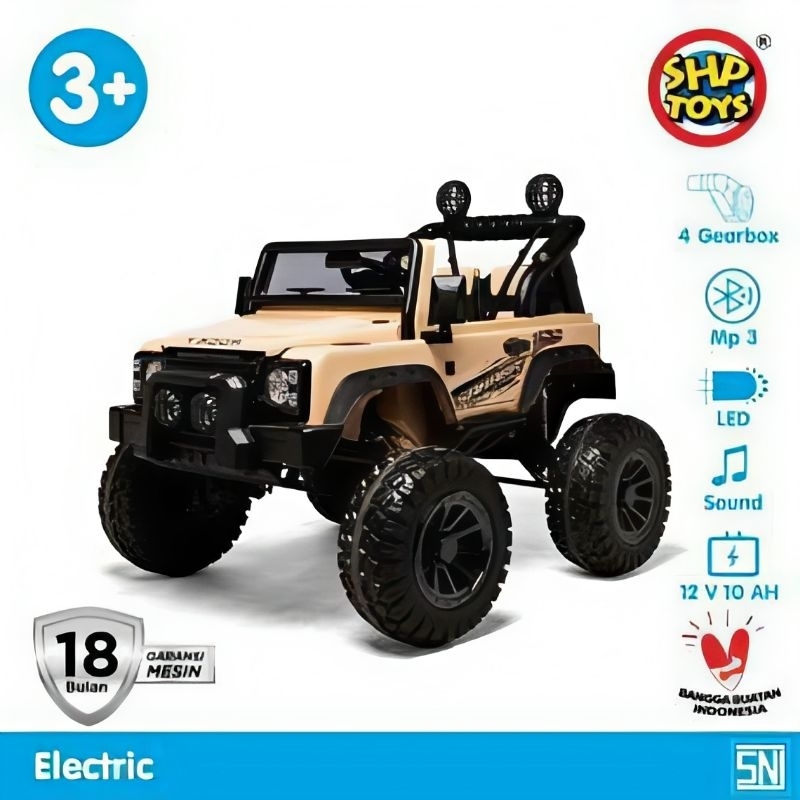 Mainan Mobil Anak Aki Remote Control Monster Jeep Rocky Sahara Himalaya Volt 5023
