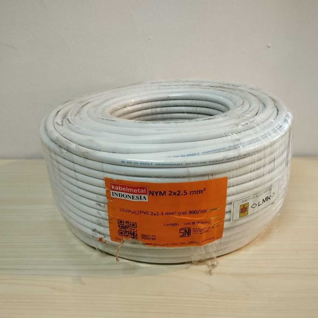 Kabel Listrik NYM 3x2,5 mm2 (harga 5 meter) Supreme/kabelmetal/kabelindo / NYM 3x2,5 / NYM 3x2.5 mm2