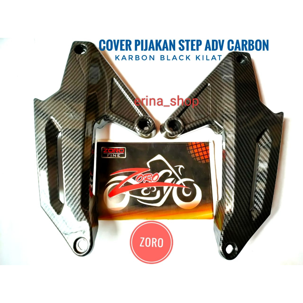 COVER PIJAKAN ADV 150 CARBON ZORO / COVER PIJAKAN KARBON ZORO MOTOR ADV 150