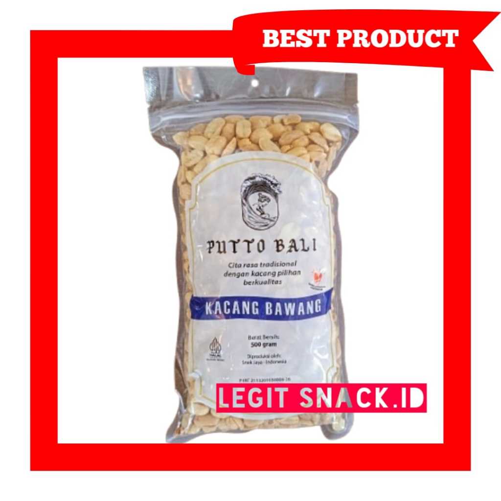 

Kacang Putto Bawang 500 Gr / Kacang Putto Bawang Besar Halal / Kacang Bawang Asin
