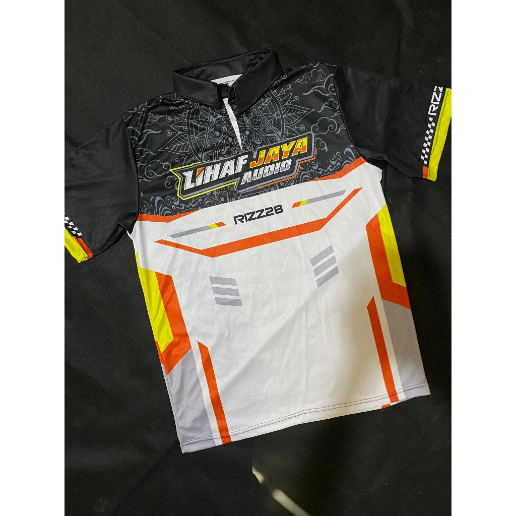 BAJU JERSEY SOUND SYSTEM AUDIO custom full printing bisa request nama logo dan sponsor