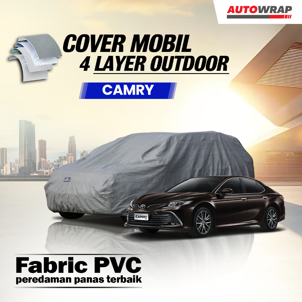 Outdoor Sarung Cover Mobil Toyota Camry 4 Lapis Tahan Panas & Tahan Air Selimut Penutup Body Terbaik