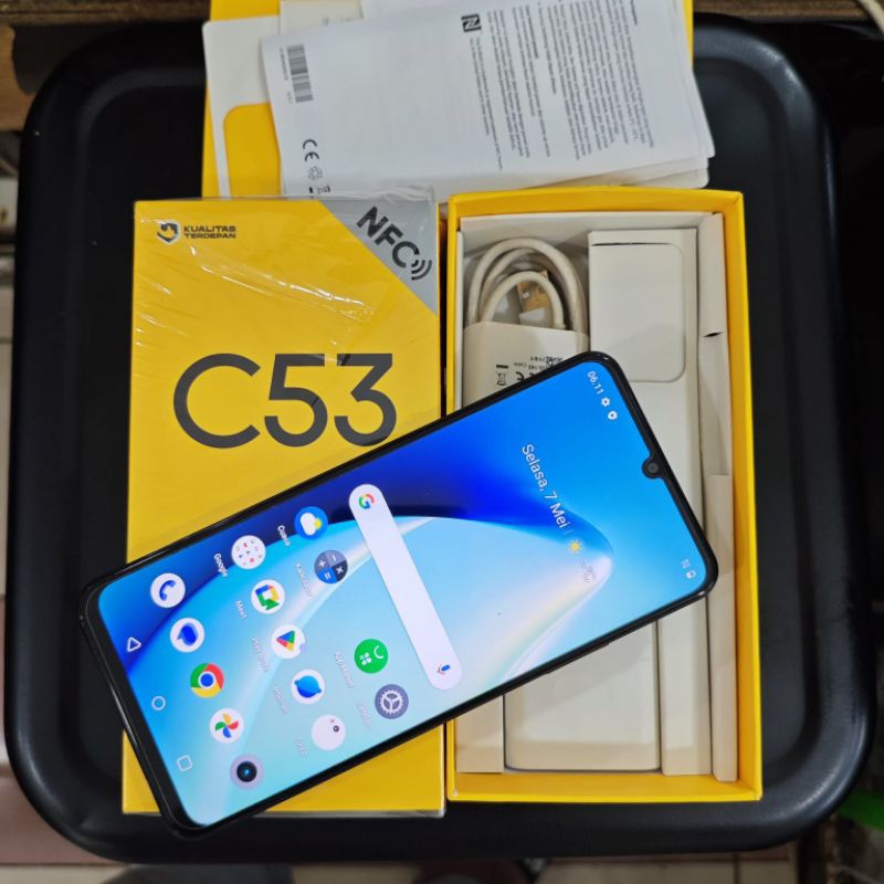 Realme c53 Second - HP Terjangkau dengan RAM 6GB, Memori 128GB, Baterai Tahan Lama 5000mAh, Garansi 