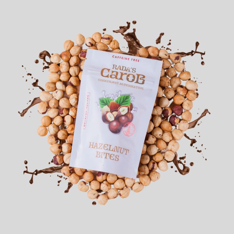 

Rada's Carob - Hazelnut Bites 60g | Coklat Sehat | Caffeine Free | Gluten Free | Vegan | Chocolate Alternatif