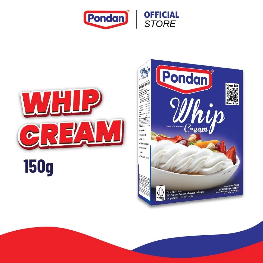 

PONDAN WHIPPING CREAM BUBUK KEMASAN DUS 150GR,PRAKTIS DAN SIMPLE