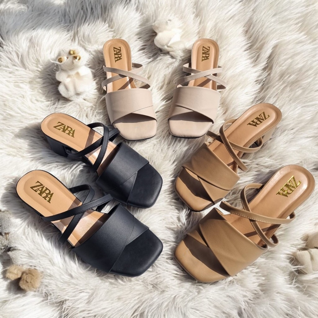 DEO - ZARA Sandal High Heels Wanita Sandal Wanita Hak 5 cm