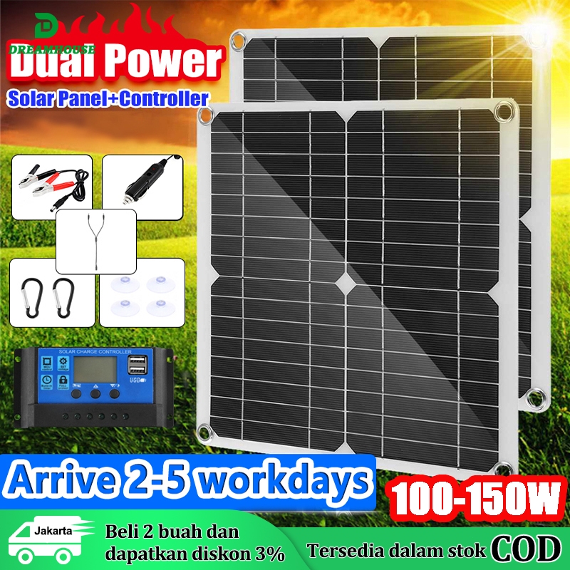 150W/120W SOLAR PANEL PANEL SURYA PEMBANGKIT LISTRIK TENAGA SURYA 100W SOLAR PANEL PANEL SOLAR PANEL