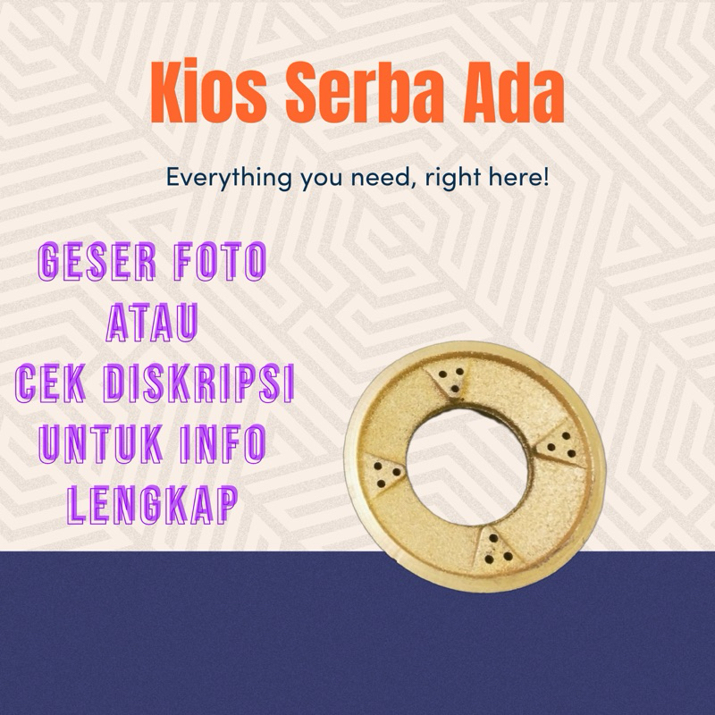 ORIGINAL BURNER COR KOMPOR GAS NIKITA