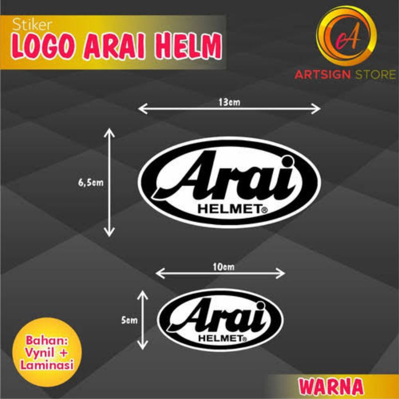 Sticker Cutting Arai / Sticker Helm / Sticker Variasi / Sticker Custom