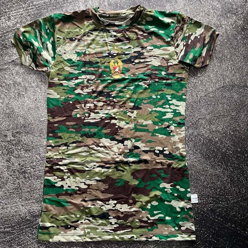 Kaos Loreng PDL Matra Darat TNI AD Bahan melar Jatah Kasad