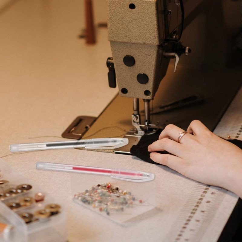 

H7Y 40pcs Pen Heat Erasable Bolpen Jahit Spidol Jahit Kain Pen Penanda Kain Pen Pola Panas Bolpoin