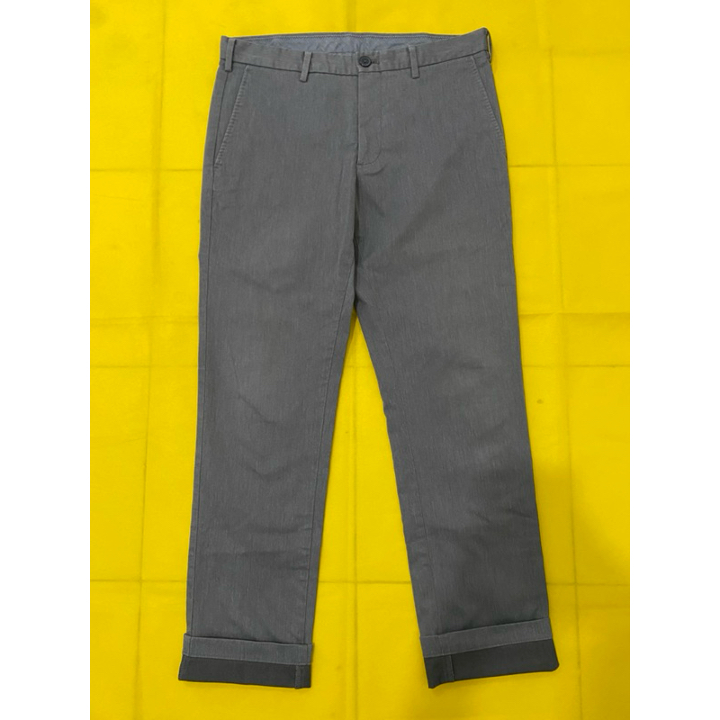 uniqlo angkle katun light grey formal