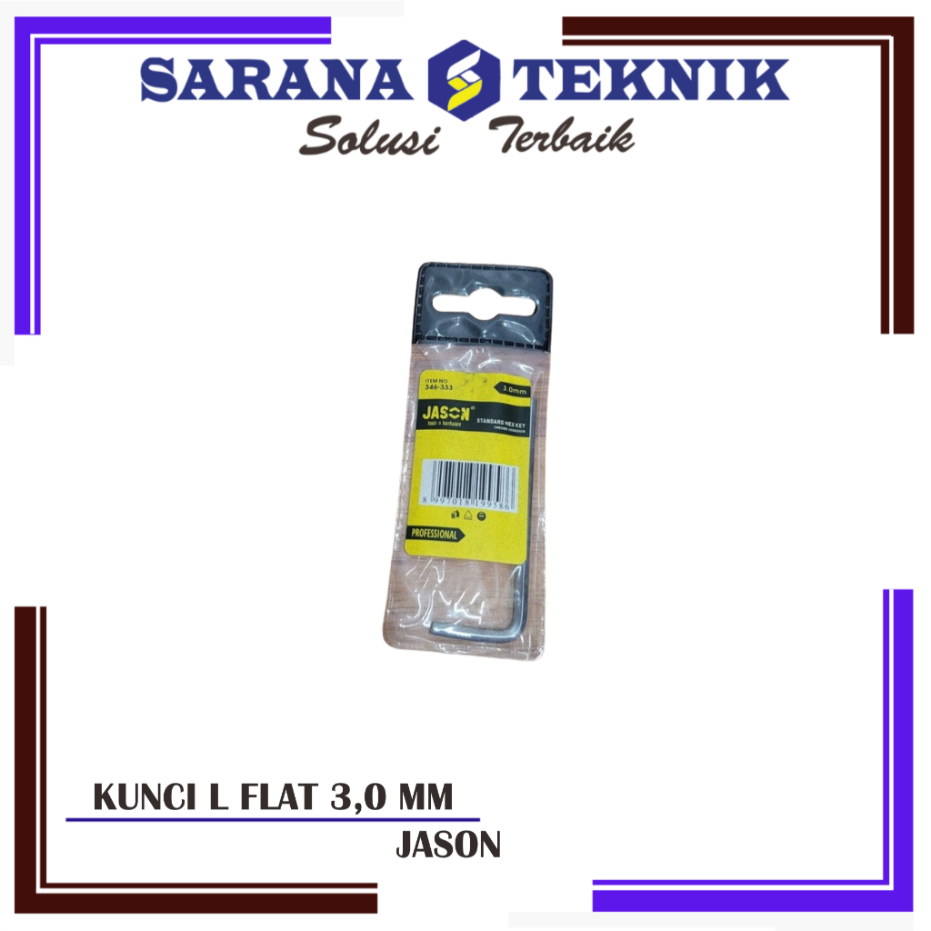 KUNCI L PENDEK 3MM 5MM JASON
