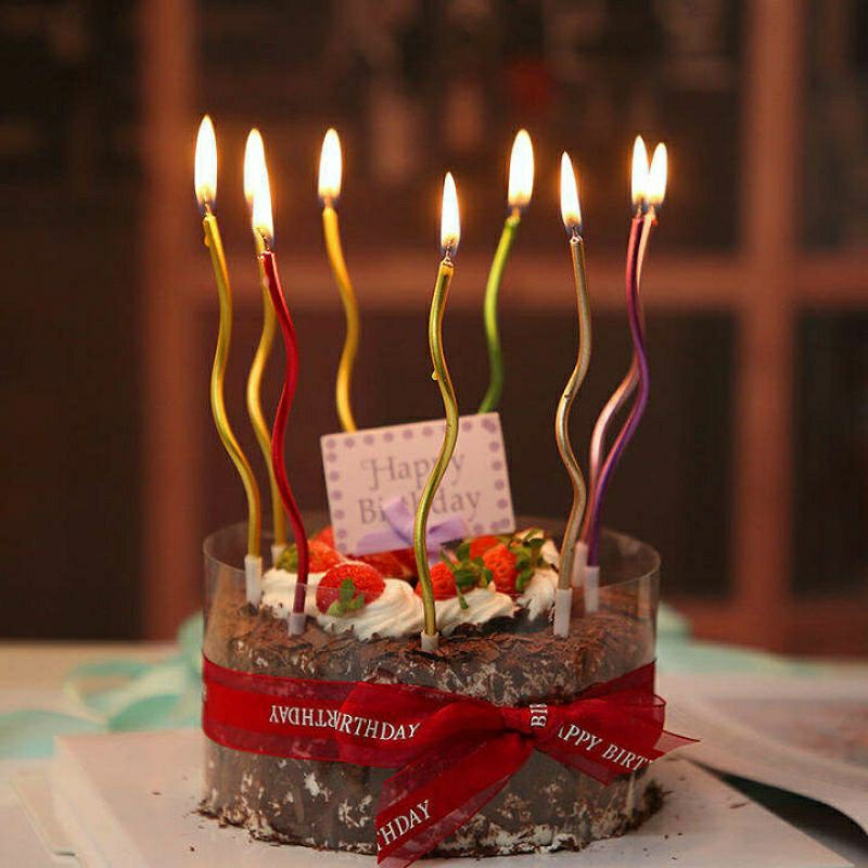 lilin Ultah Korea / lilin Happy Birthday Spiral