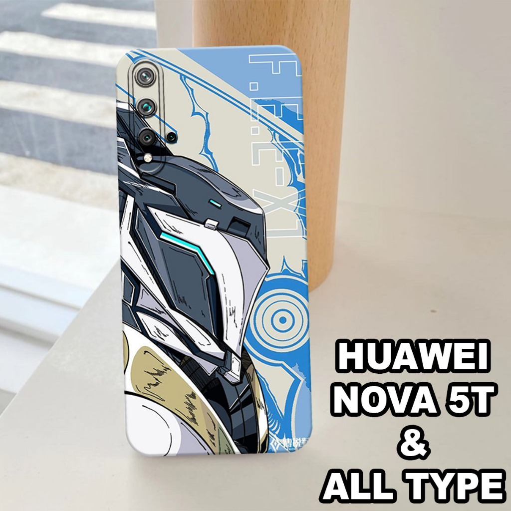 G51 - Silikon HUAWEI NOVA 5T - Softcase pro camera HUAWEI NOVA 5T - Motif ROBOT - Bahan  Karet Lentu
