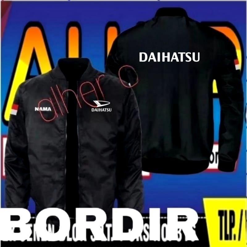 Jaket bordir Daihatsu jaket Daihatsu jaket bomber Daihatsu jaket seragam Daihatsu jaket kerja Daihat