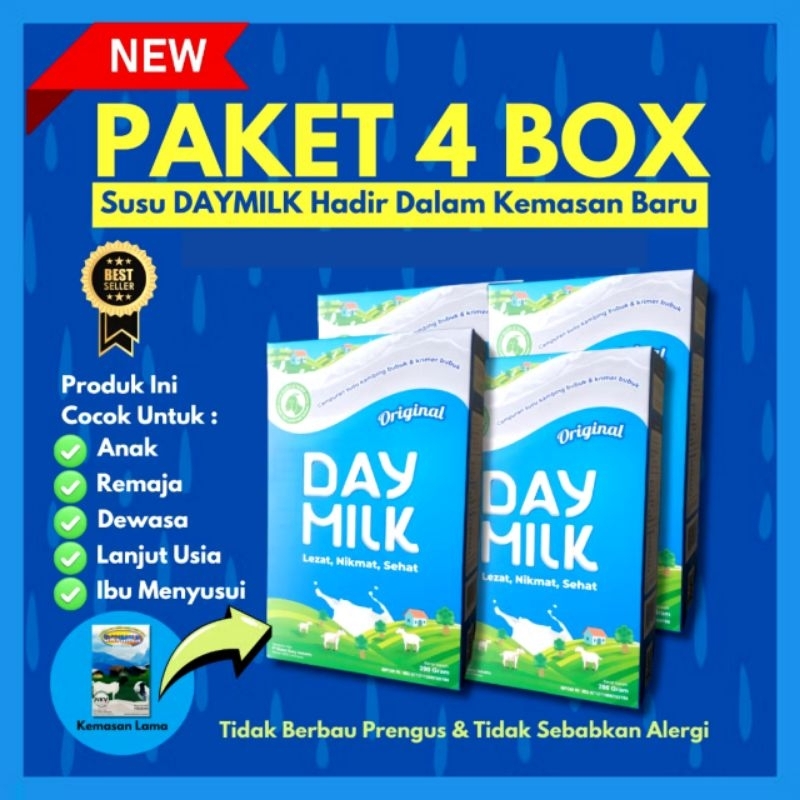 

Daymilk paket 4 box susu kambing daymilk original paket 4 box