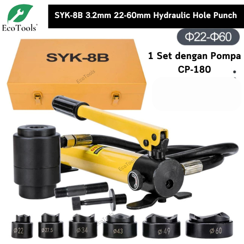 SYK-8B 3.2mm 22-60mm Hydraulic Hole Punch Punching Hidrolik