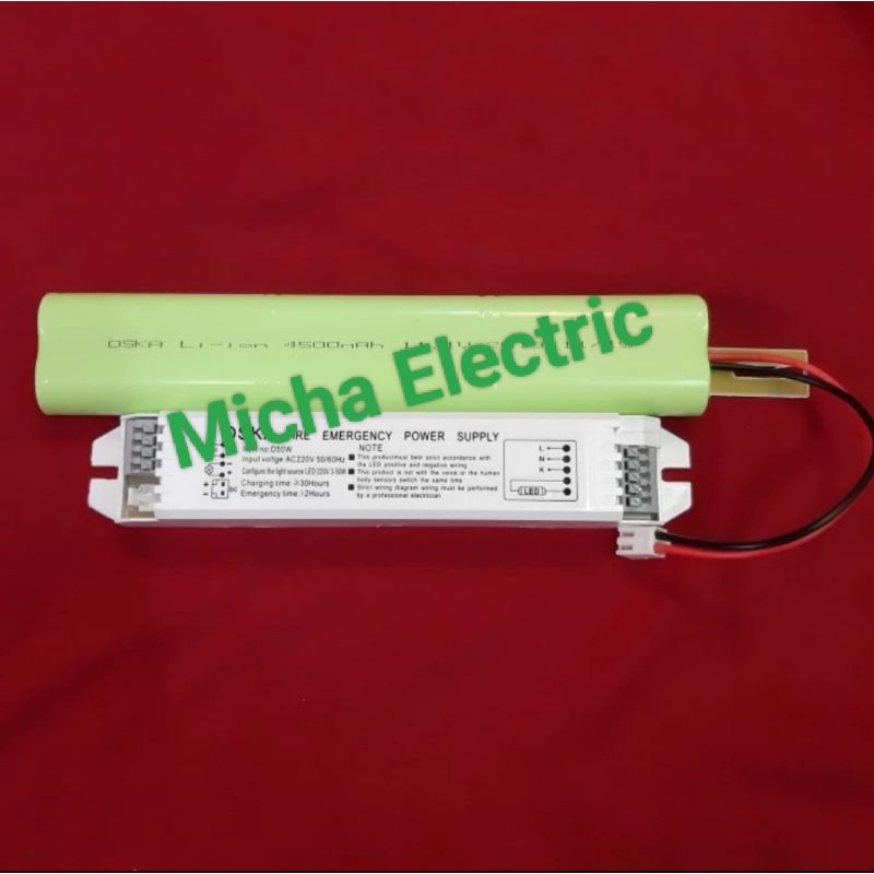 Baterai emergency Power Pack 50W / Emergency baterai Nicat Lampu LED