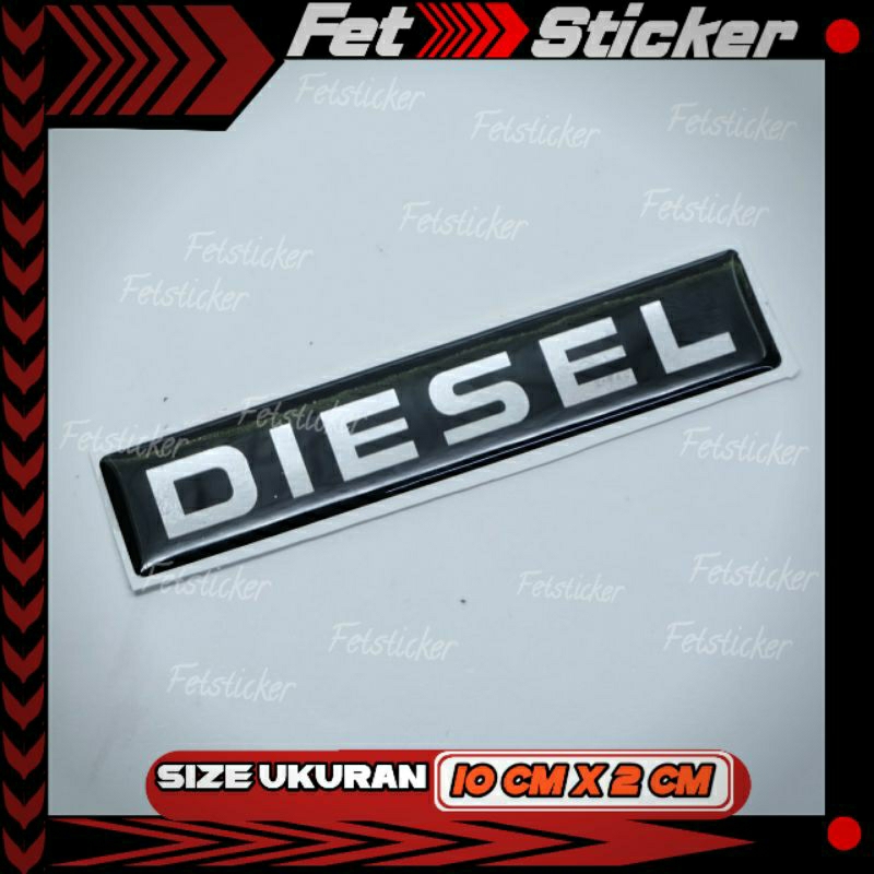 Emblem Diesel Kijang Kapsul / Stiker Timbul Diesel Kijang Kapsul
