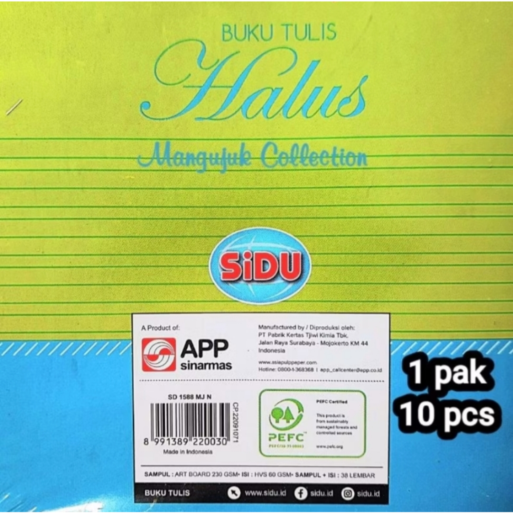

BUKU TULIS SIDU HALUS 38 LEMBAR