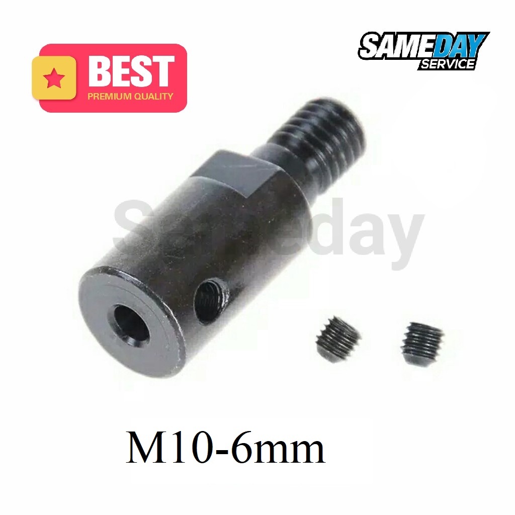Adapter Gerinda untuk Dinamo As 6mm Converter M10x6mm