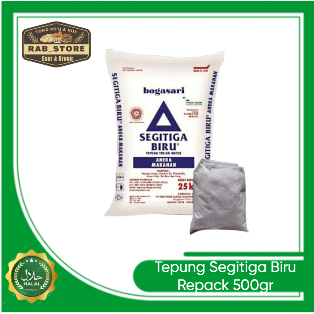 

Tepung Terigu SEGITIGA BIRU Curah/Timbang (Protein Sedang) 500gr