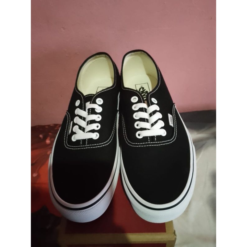 vans authentic black/white original resmi Navya