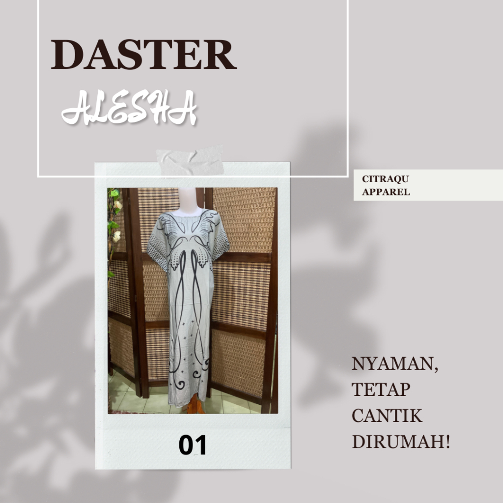 [ALESHA] DASTER BATIK || FOTO REAL || Nyaman Untuk Sehari-Hari