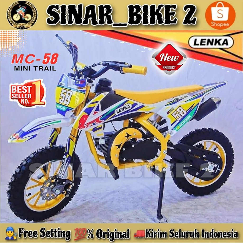 Mini Trail LENKA MC-58 / Motor Bensin Anak usia 8-12 thn