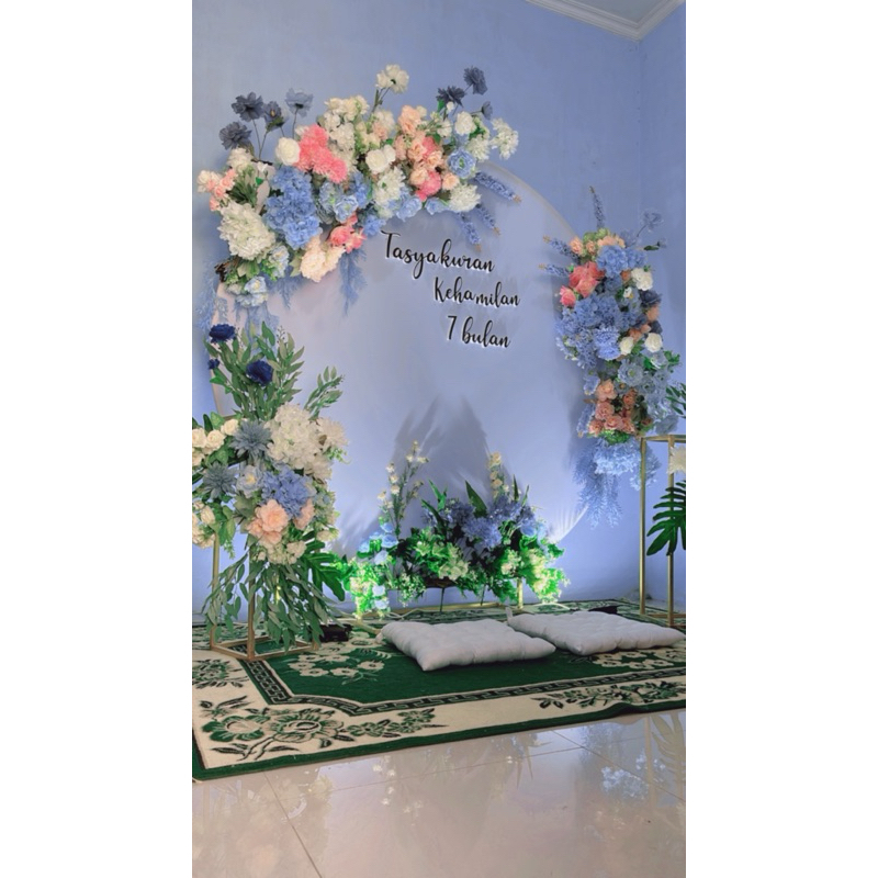 Backdrop tasyakuran/backdrop lamaran