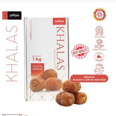 

Safiya Kurma Khalas Saad 1 Kg dan 500 gr Kholas Dates Premium