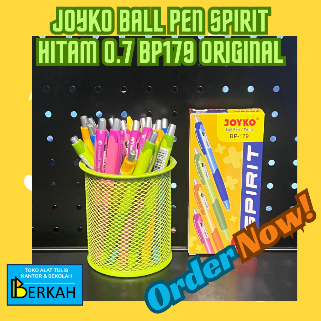 

Pulpen Joyko Spirit 0.7 Tinta Hitam