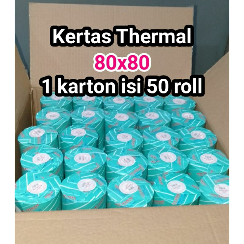 

Kertas Thermal 80x80 Otani 80mm 1 box isi 50 roll