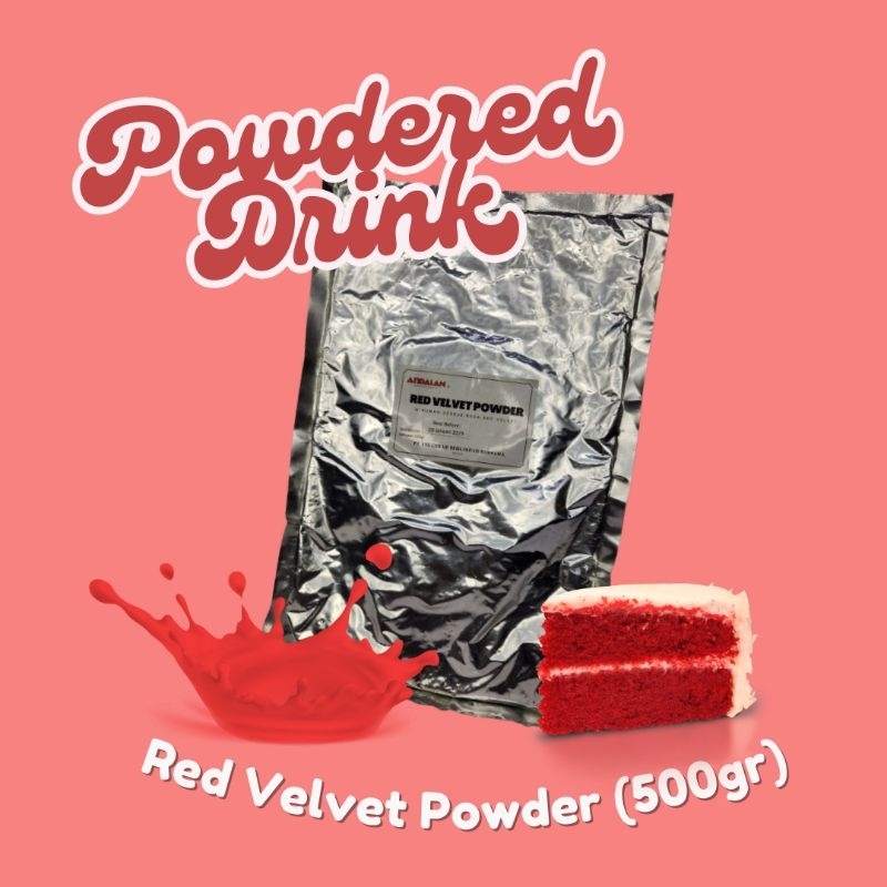 

Premium Minuman Bubuk Instant Berkualitas Powdered Drink Andalan varian Red Velvet - 500gr