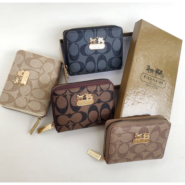 Paling Disukai Dompet Coach Mini Free Box  Dompet Kartu Coach