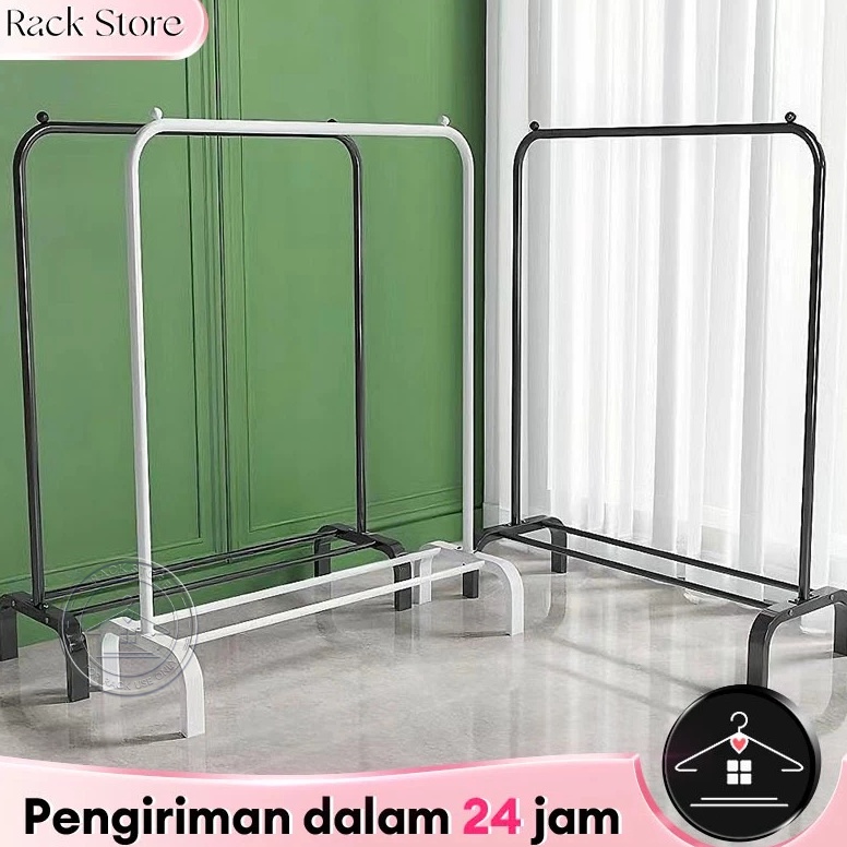 Paling Dicari Stand Hanger Rak Gantungan Baju Single Besi Aesthetic Gantungan Portable Baju Hanger