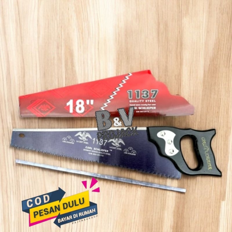 Gergaji Kayu Cap Mata Schlieper Original Germany Gergaji Tangan Graji / Geraji Potong Belah