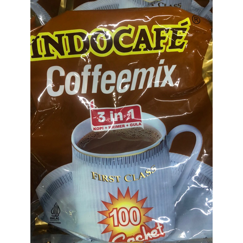 

1 Pack Indocafe coffe mix 3 in 1 | kopi+gula+krimer |100pcs *20 gr