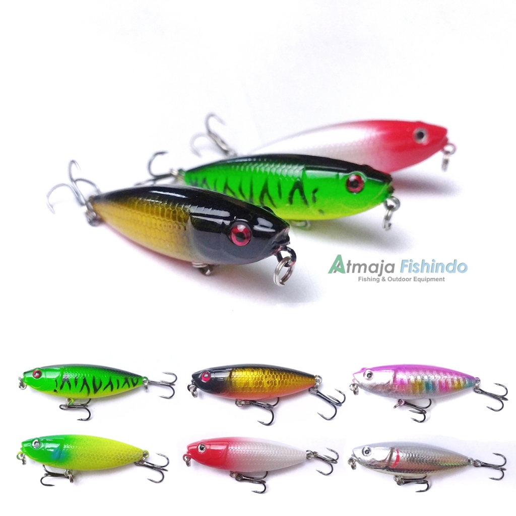 WTD Lure Floating Pencil Umpan casting hampala 6cm 6,5gr Top Water PE041